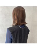 【ブリーチなしで明るめオリーブベージュと大人ボブ◎】