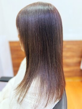 アークスヘアー 20代30代40代髪質改善カラーショコラアッシュ艶感ストレート