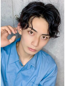 クーエフー(coo et fuu) 20代30代40代/ツーブロック波パーマ　スパイラルミックス