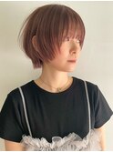 ハイトーンレイヤーボブミディアムレイヤーショートウルフボブ