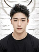 爽やかメンズ☆無造作ツーブロックマッシュナチュラル黒髪