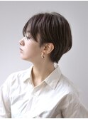 丸みショートボブ/ひし形ショートボブ/耳かけショートボブ
