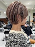 ハイライトバレイヤージュダブルカラーケアブリーチ30代40代