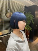 ハイトーンカラー×ボブ×デザインカラー