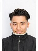 メンズアイロンパーマ大人七三
