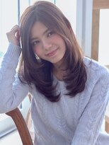 マイラ 銀座(myla) ミニウルフホワイトグレージュデジタルパーマチェリーブラウン