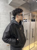 ノス 表参道(NOOS)&nbsp;ランダムに毛先を散らすメンズショート/メンズパーマ/刈り上げ/