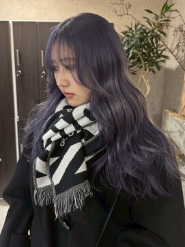 ネハス(nehus.) くびれヘア/アプリコットオレンジ/ハイライトカラー/ブリーチ