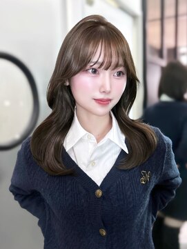 アルバム 銀座(ALBUM GINZA) ロングフェイスフレーミング顔周りレイヤー_F20905