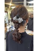 【ISHIKAWA】編みおろしヘアアレンジ／ローポニー／お呼ばれ
