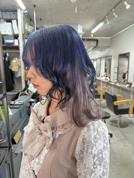 ダンク(DUNK) ネイビー×インナーラベンダー