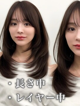 アマトウキョウスマートサロン(AMA TOKYO×Smart Salon) くびれミディアムレイヤー/顔まわりカット/美髪レイヤーカット