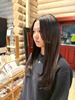 クレエ ヘアー デザイン(creer hair design)&nbsp;10代20代30代艶カラー暗髪ストレート