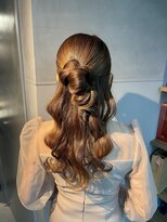 シャルムバイケンジ(Charm.by KENJE)&nbsp;【タイトハーフアップ】結婚式/銀座/ヘアセット/カチモリ/アレン
