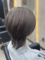 ルノン フィージュ(LUNON fieju)&nbsp;黒髪クラグヘアーオリーブグレー小顔ココアページュ