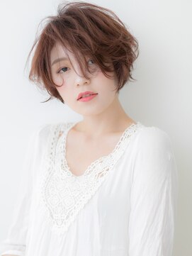カバーヘア 上尾西口店(COVER HAIR) ミルクグレージュ抜け感ハンサムショートウルフX上尾30代40代