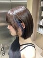 オーク 横浜(OAK) インナーブルーの首元ボブ♪