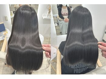 ロッソ ヘアアンドスパ 谷塚店(Rosso Hair&SPA)の写真/感動の手触りとツヤ感!髪質改善矯正で悩みを解消して美髪を手に入れる![髪質改善/谷塚/縮毛矯正/カラー]