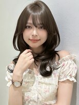 アイトーキョーエス 渋谷(AI TOKYO S)&nbsp;ミディアムレイヤーヘーゼルヘーゼルブリーチなしダブルカラー