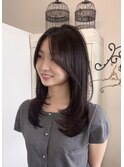 小顔レイヤーカット