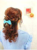 ハーフアップ