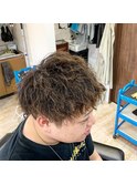 強めツイストパーマ