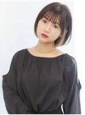 ショートボブ インナーカラー 透明感カラー クールショート