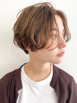 エリマ 調布(elima) 無造作ウェーブ センターパートショート