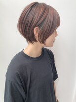 ステア ケース(stair case)&nbsp;大人耳かけ丸みショートボブサイドバング20代30代40代髪型