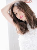 グラマラスなセミウェットロングこなれヘアg古河20代30代40代