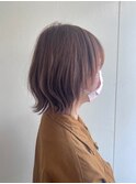 ボブウルフ◯顔まわりカット◯ウルフカット◯ベージュ