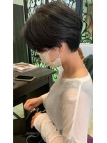 マイ ヘア デザイン 岡崎(MY hair design) 斜めバング/グレージュカラー/シルキーベージュ/岡崎