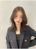 【【noi】 ミディアム レイヤーカット くびれヘア