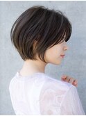 前髪なし大人ショートボブ20代30代40代【AIN.表参道】川原大地