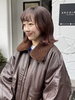 アルコイリスバイドールヘアー(ARCOIRIS by Dollhair) オレンジヘア、ピンクベージュ、髪質改善トリートメント、艶髪