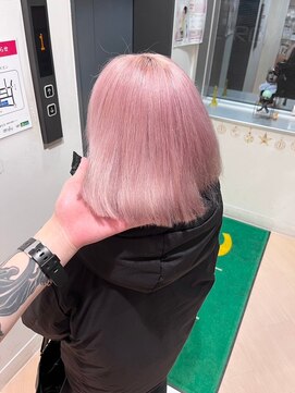 ヘアサロン アウラ(hair salon aura) グレージュカラー透明感カラーオリーブカラー