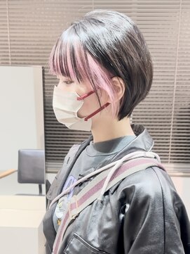 イズ(iss) フェイスフレーミング/インナーカラー/ペールピンク