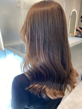 ジーナ 船橋(Zina) 髪質改善*ロングレイヤーグレーベージュ*美髪【Zina船橋】