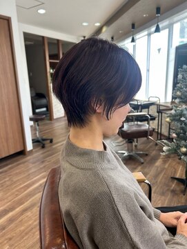 グロース(growth) くびれショート×ラベンダーブラウン