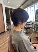 くびれショート×ラベンダーブラウン