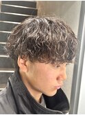 渋谷メンズパーママッシュウルフカット緩めシャドウパーマ
