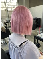 シエンゴールド(CIEN gold)&nbsp;ピンクカラー/ボブ/ハイトーンボブ#浜松駅#カラー#ブリーチ