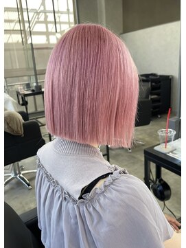 シエンゴールド(CIEN gold) ピンクカラー/ボブ/ハイトーンボブ#浜松駅#カラー#ブリーチ