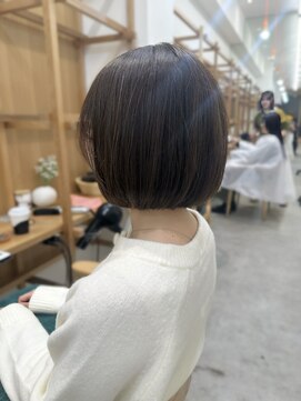 セイドット リー(Say. Ree) Say.丸みショートレイヤーミニボブアッシュブラック表参道青山