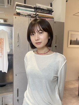 ヨーク(YOKE) 【YOKE】透明感ベージュカラーショートボブ