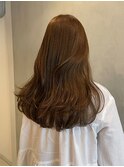 ブリーチなしダブルカラー/透明感/ココアベージュ