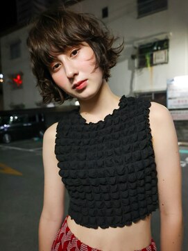 トレンチ(TRENCH) クセ毛風パーマ ボブ レイヤーカット 学割U24