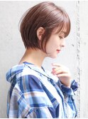 長めショートボブ/大分ショート/前髪長め/20代30代40代