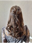 【ハーフアップ】結婚式/浴衣/着付/銀座/ヘアセット/アレンジ
