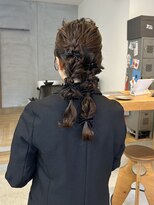 ソルト 舞鶴店(Salt)&nbsp;ヘアアレンジ/編みおろし/ツイン編みおろし/結婚式/二次会